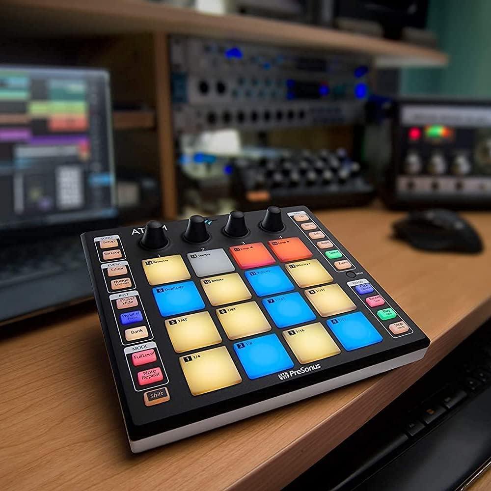 imagePreSonus ATOM Production ampamp Performance Midi Pad Controller with Studio One Artist and Ableton Live Lite Recording Software