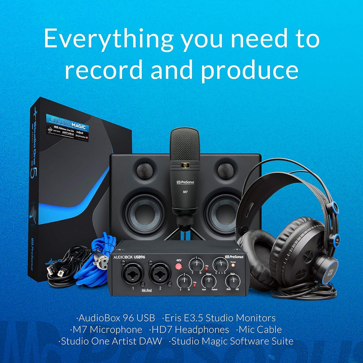imagePreSonus AudioBox USB 96 Studio Ultimate Bundle  25th Anniversary Edition with Studio One Pro Software