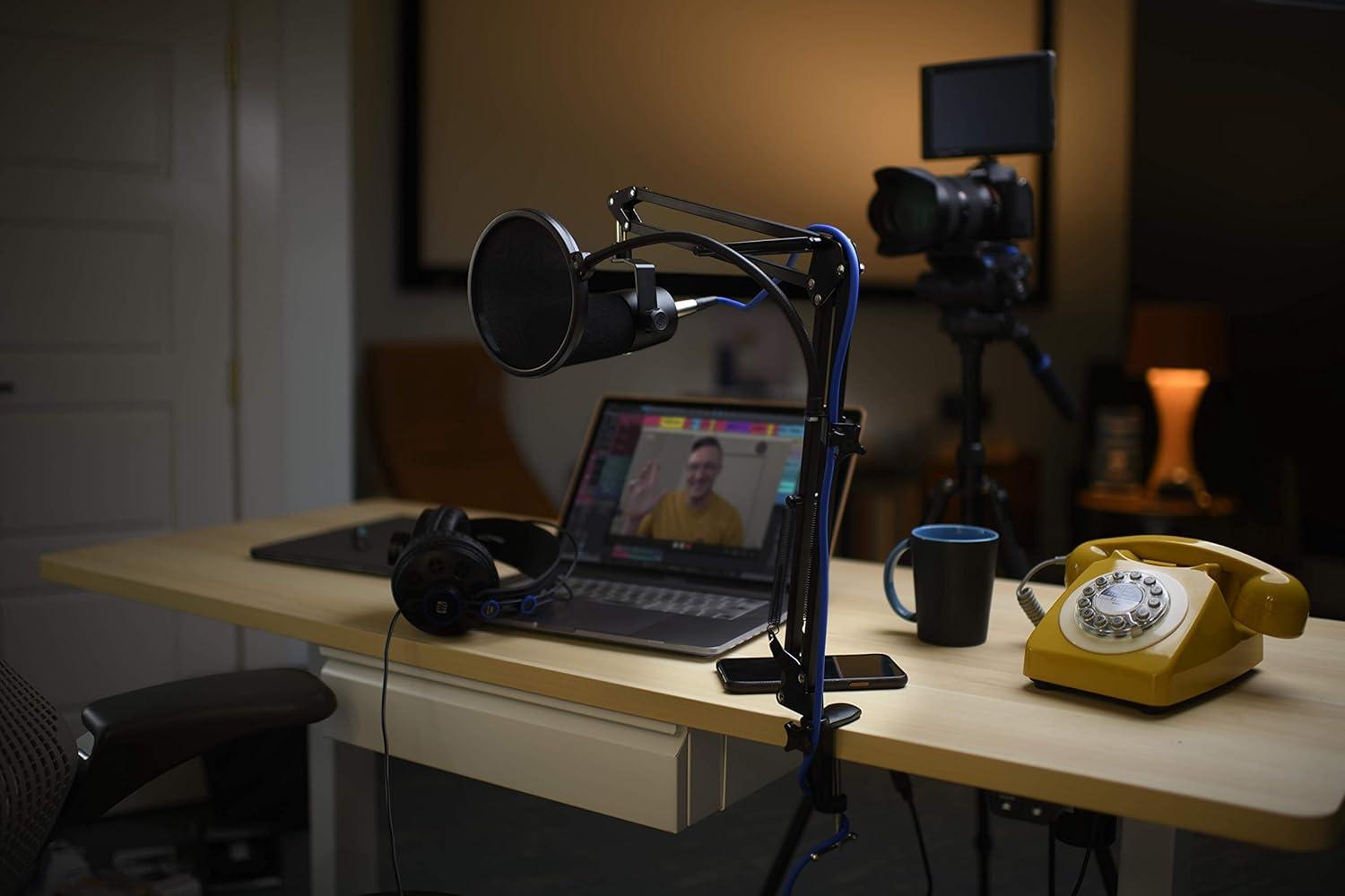 imagePreSonus Broadcast Accessory Pack with Boom Arm Pop Filter Headphones and XLR Cable for Podcasting Streaming Gaming and More
