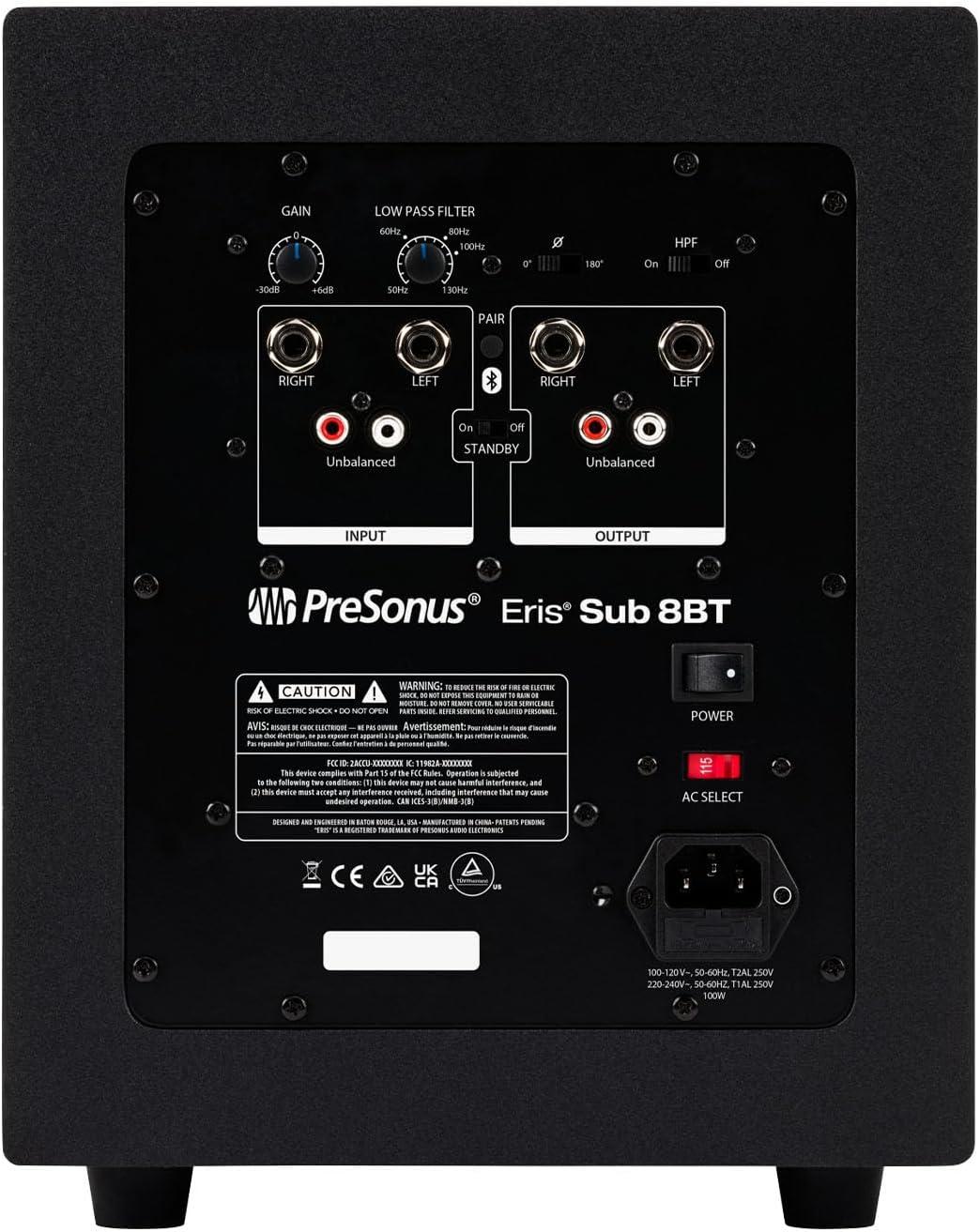 imagePreSonus Eris 35BT Studio Monitors Pair  35quot Inch Powered Speakers Bookshelf Speakers Stereo Desktop Computer Near Field Music Production Audio Mixing Recording8 Sub BT