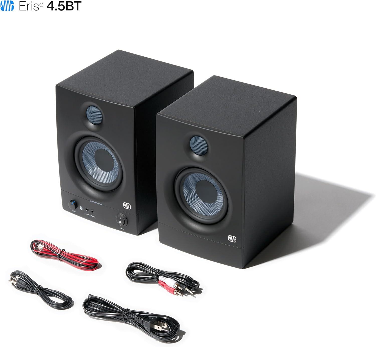 imagePreSonus Eris 35BT Studio Monitors Pair  35quot Inch Powered Speakers Bookshelf Speakers Stereo Desktop Computer Near Field Music Production Audio Mixing Recording45 BT