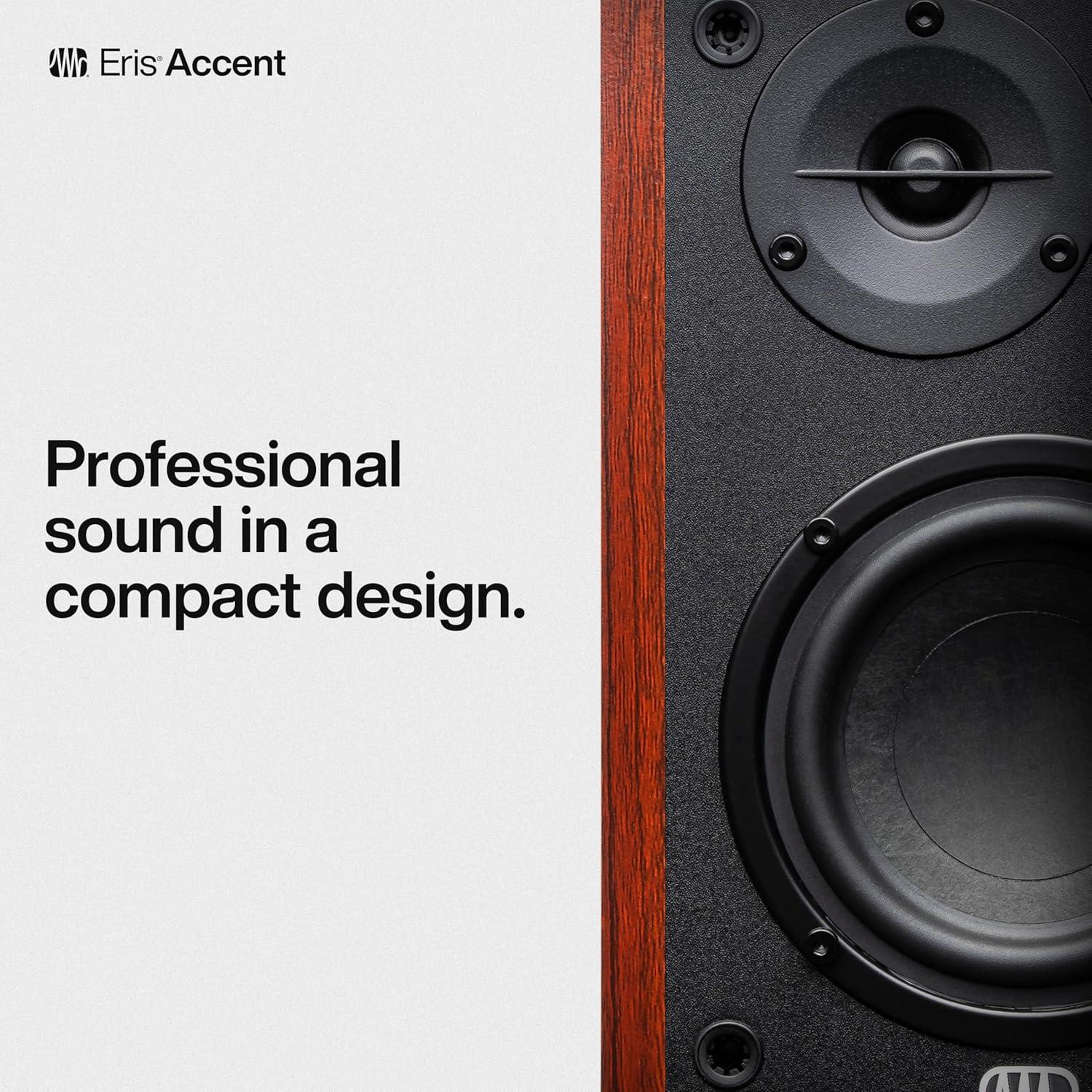 imagePreSonus Eris 35BT Studio Monitors Pair  35quot Inch Powered Speakers Bookshelf Speakers Stereo Desktop Computer Near Field Music Production Audio Mixing Recording4 Woodgrain