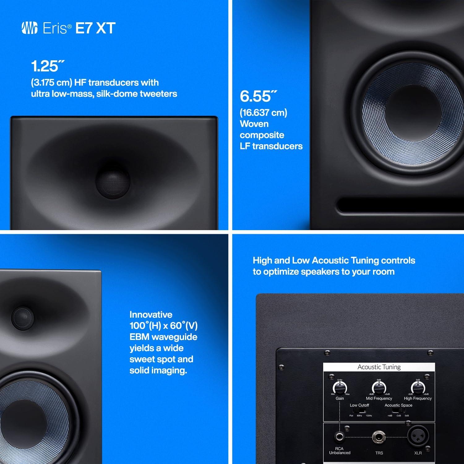 imagePreSonus Eris E7 XT 2Way Active Studio Monitor with EBM Waveguide Pack of 17 inches