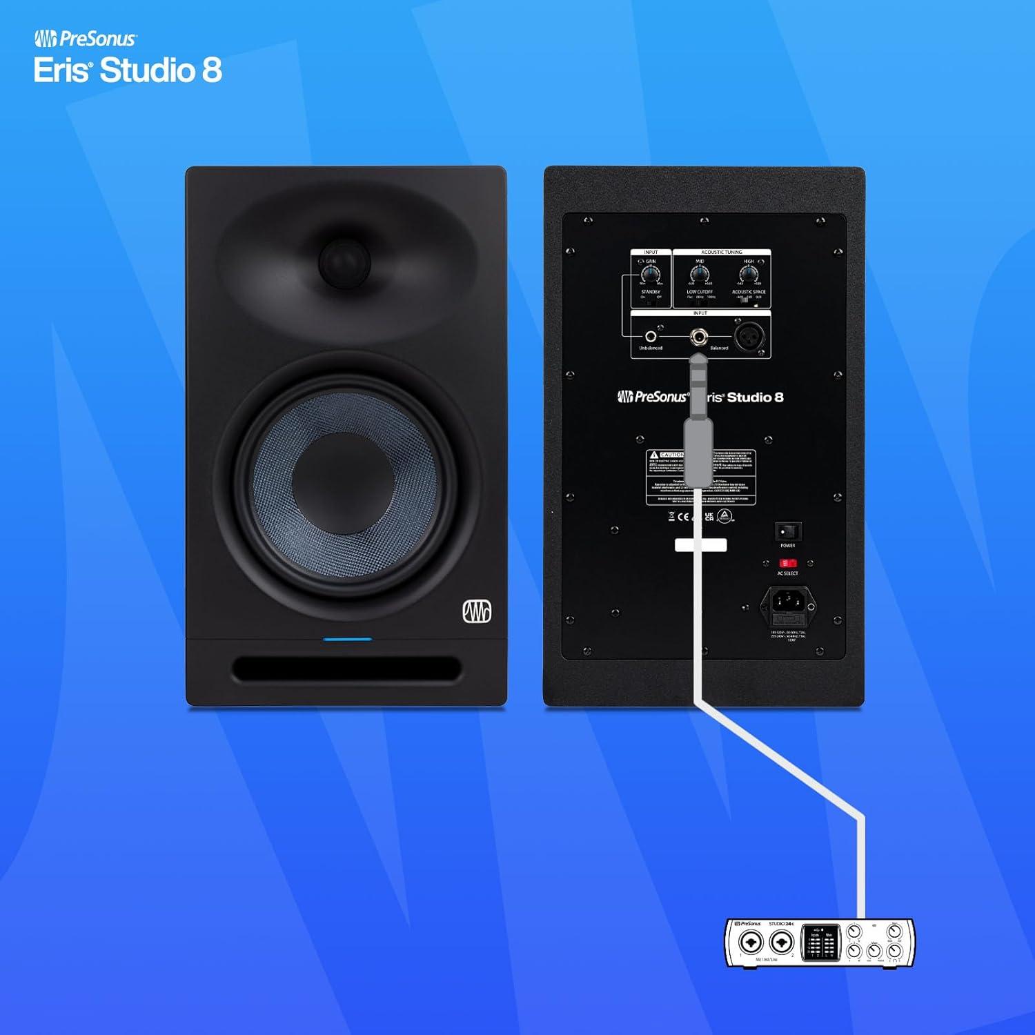 imagePreSonus Eris Studio 4 45inch 2Way Active Studio Monitor with EBM Waveguide8 Near Field Studio Monitor