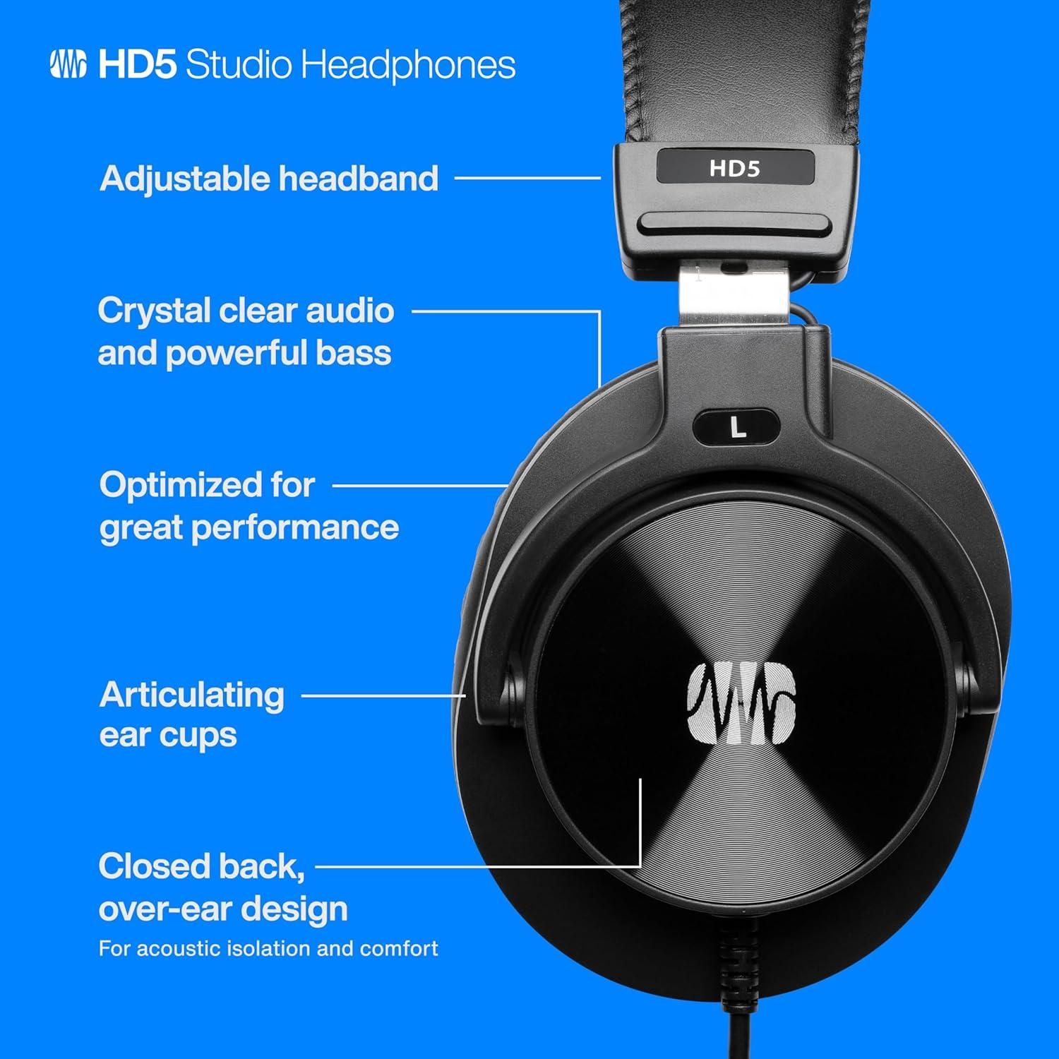 imagePreSonus HD7 Professional Monitoring HeadphonesBlack