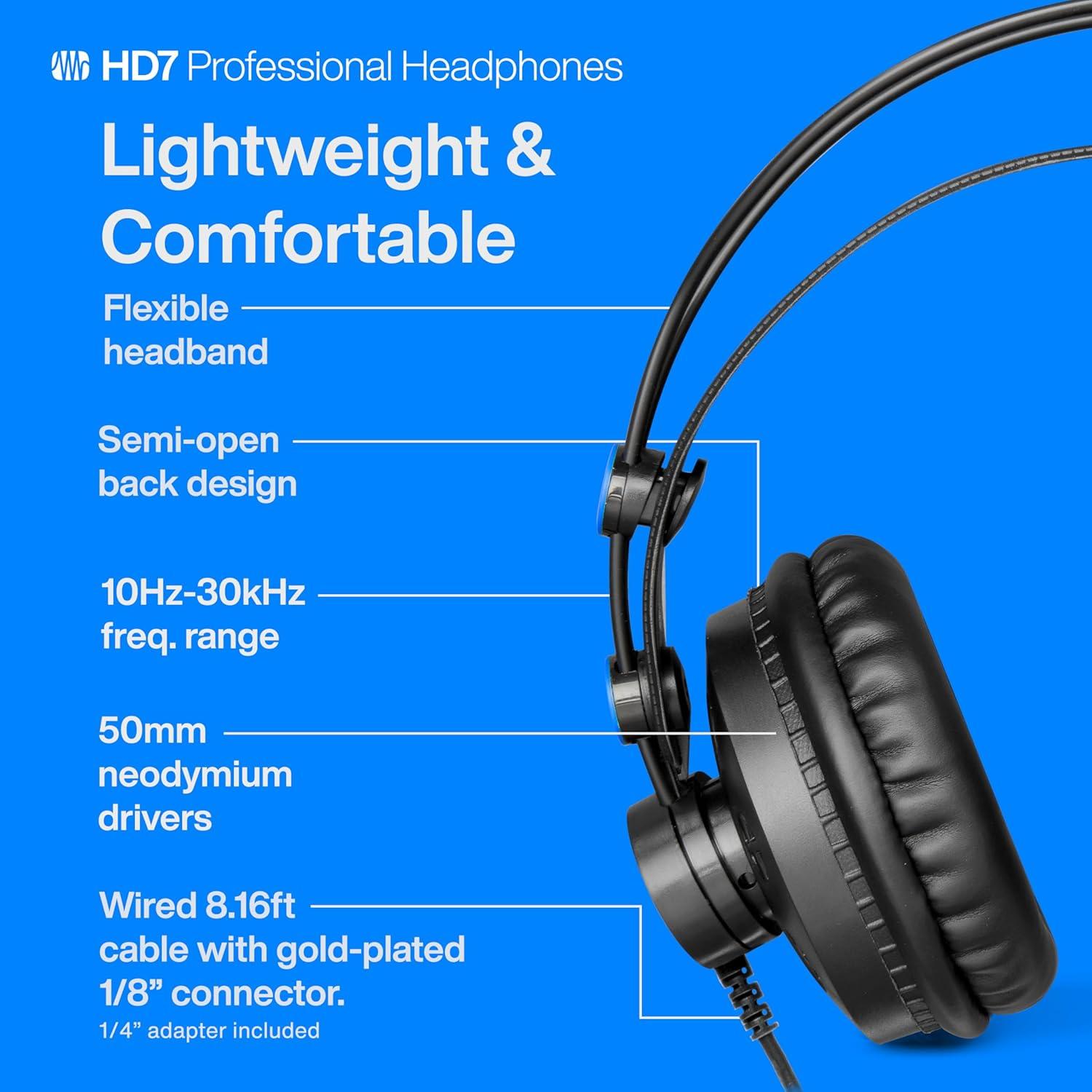 imagePreSonus HD7 Professional Monitoring HeadphonesBlack