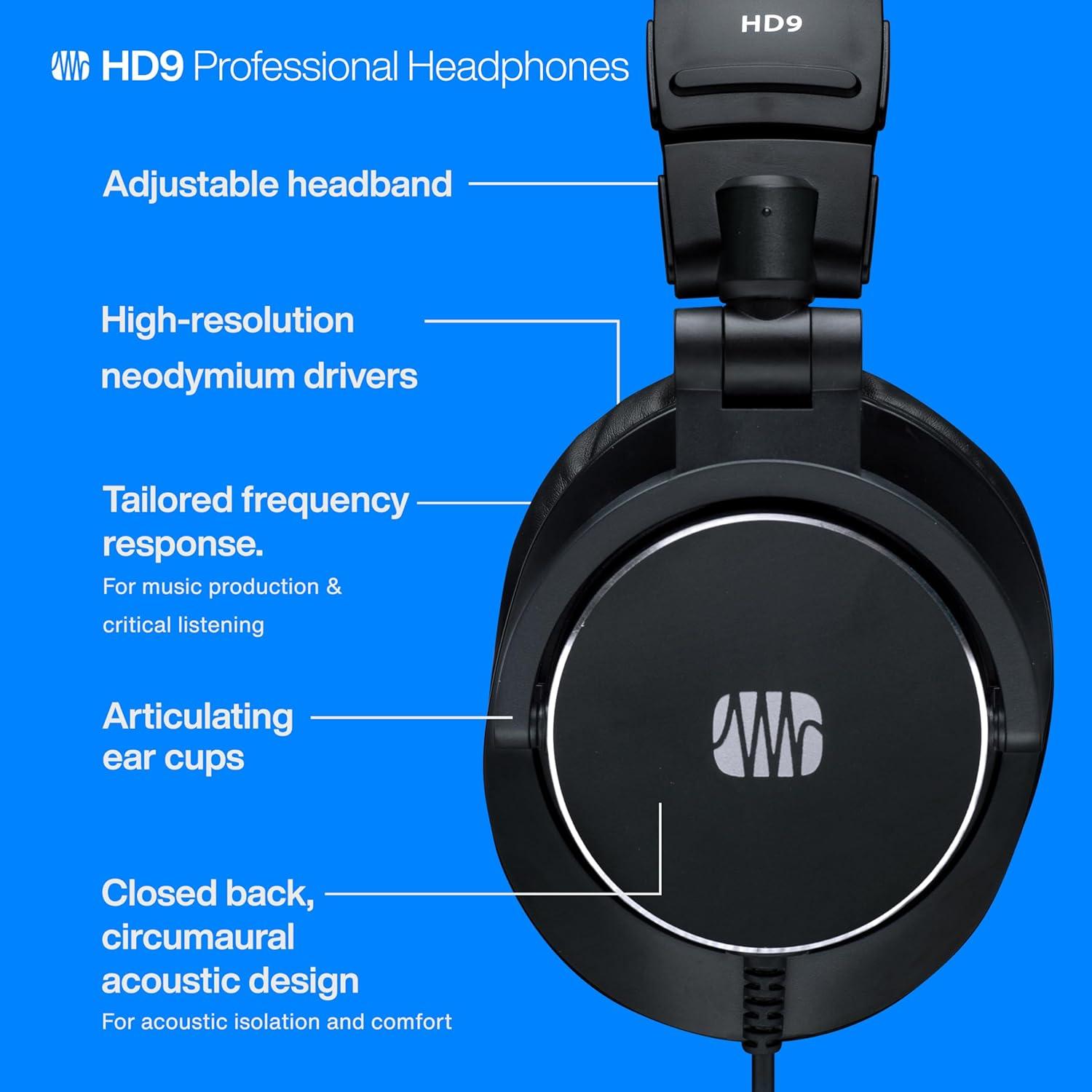 imagePreSonus HD7 Professional Monitoring HeadphonesBlack