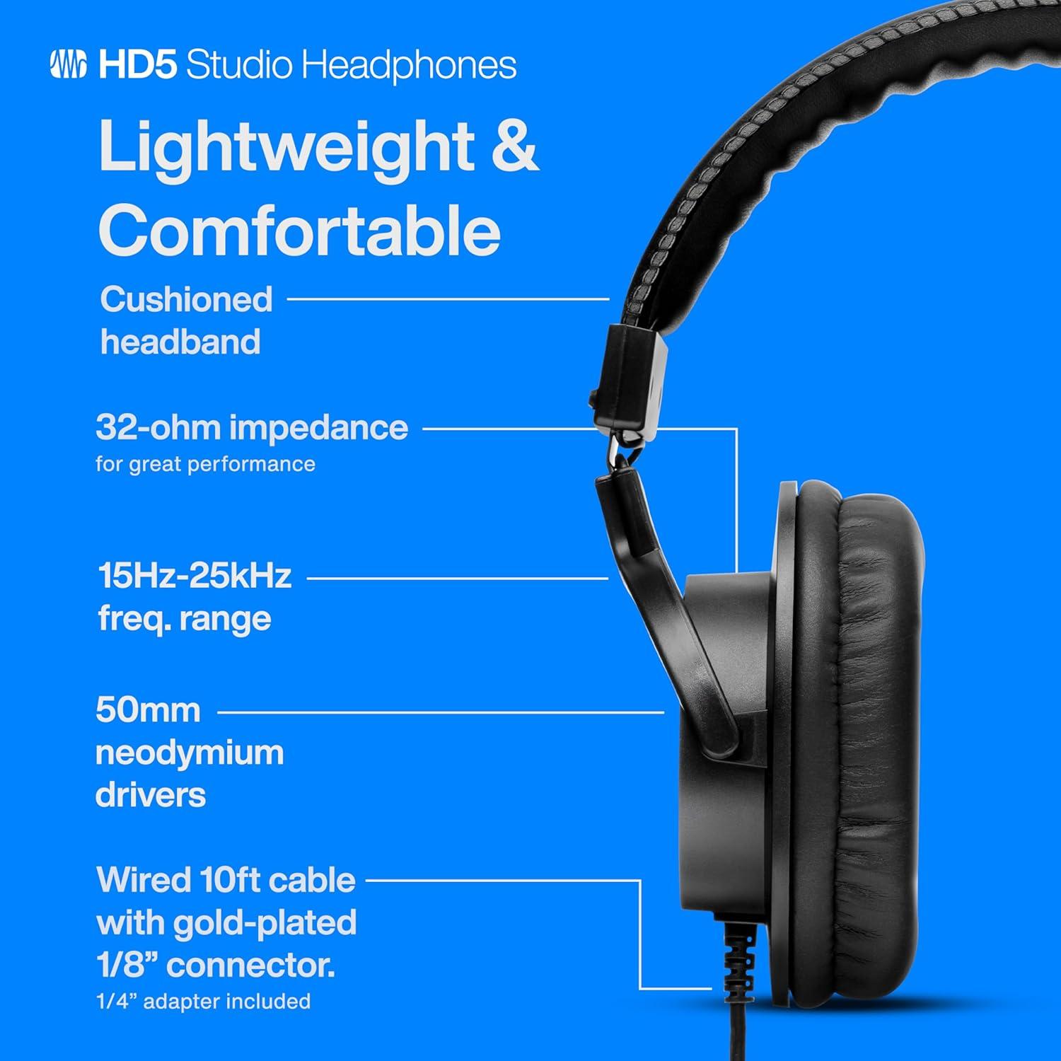 imagePreSonus HD7 Professional Monitoring HeadphonesBlack