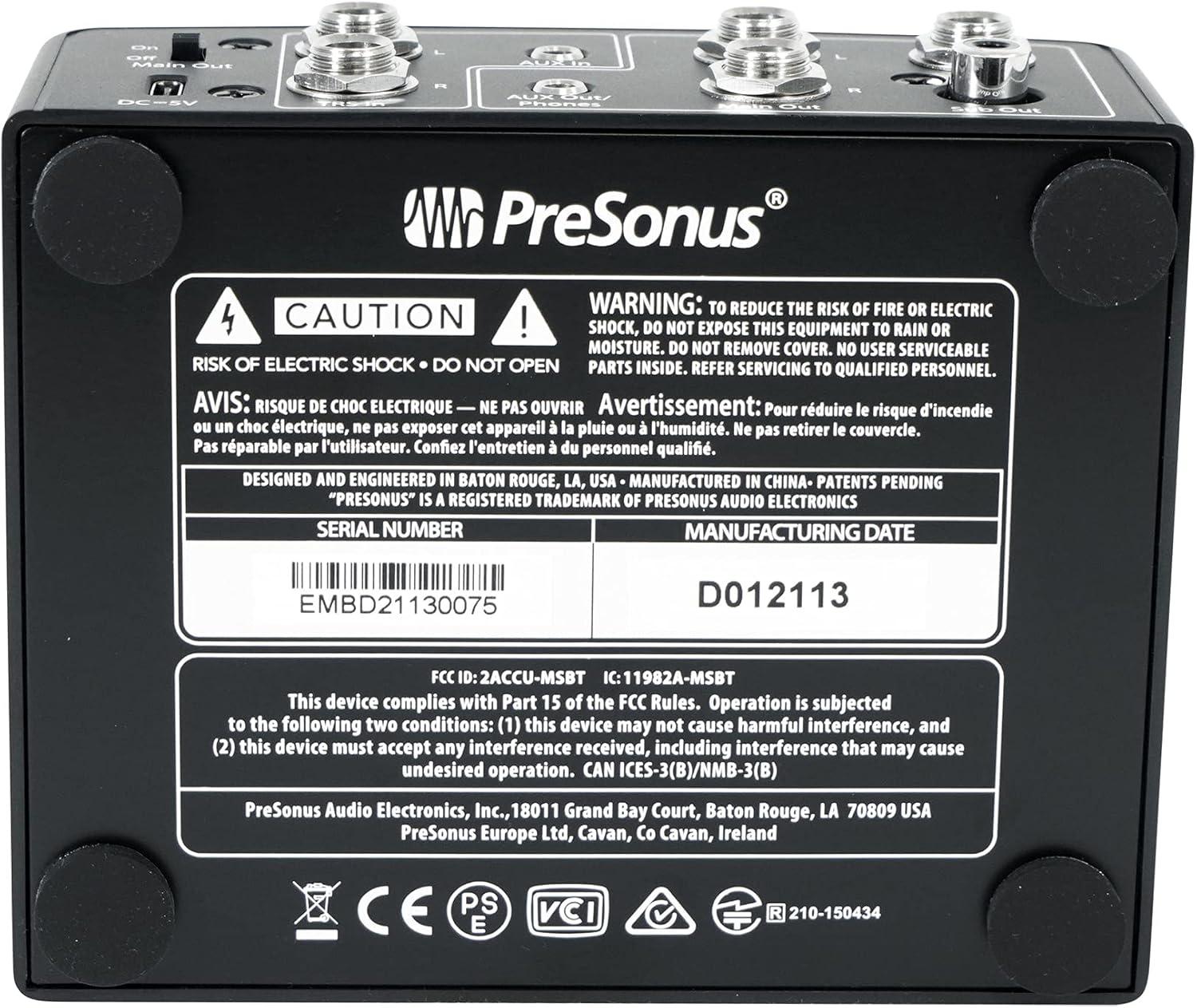 imagePreSonus MicroStation BT 21 Monitor Controller with Bluetooth Connectivity