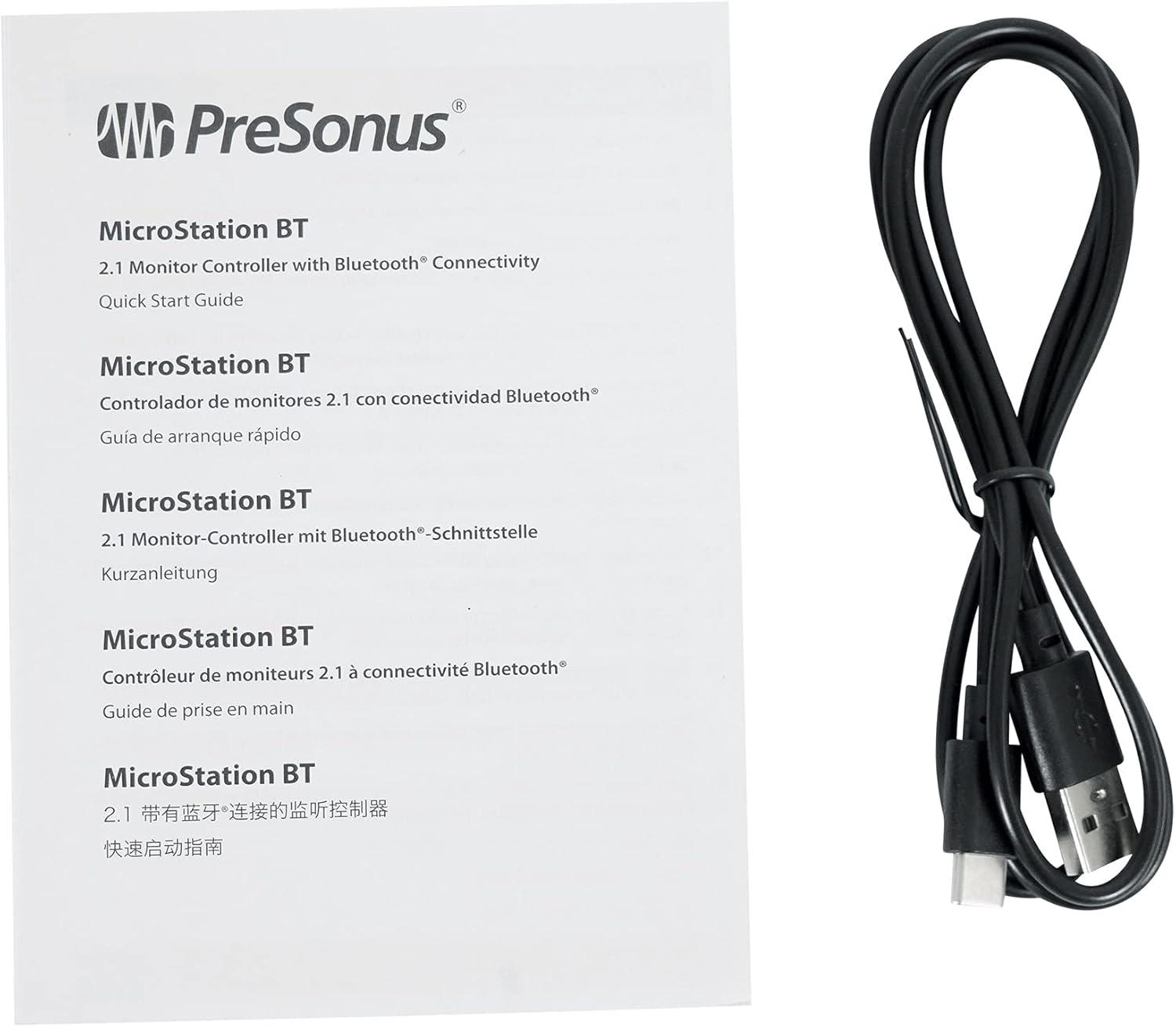 imagePreSonus MicroStation BT 21 Monitor Controller with Bluetooth Connectivity