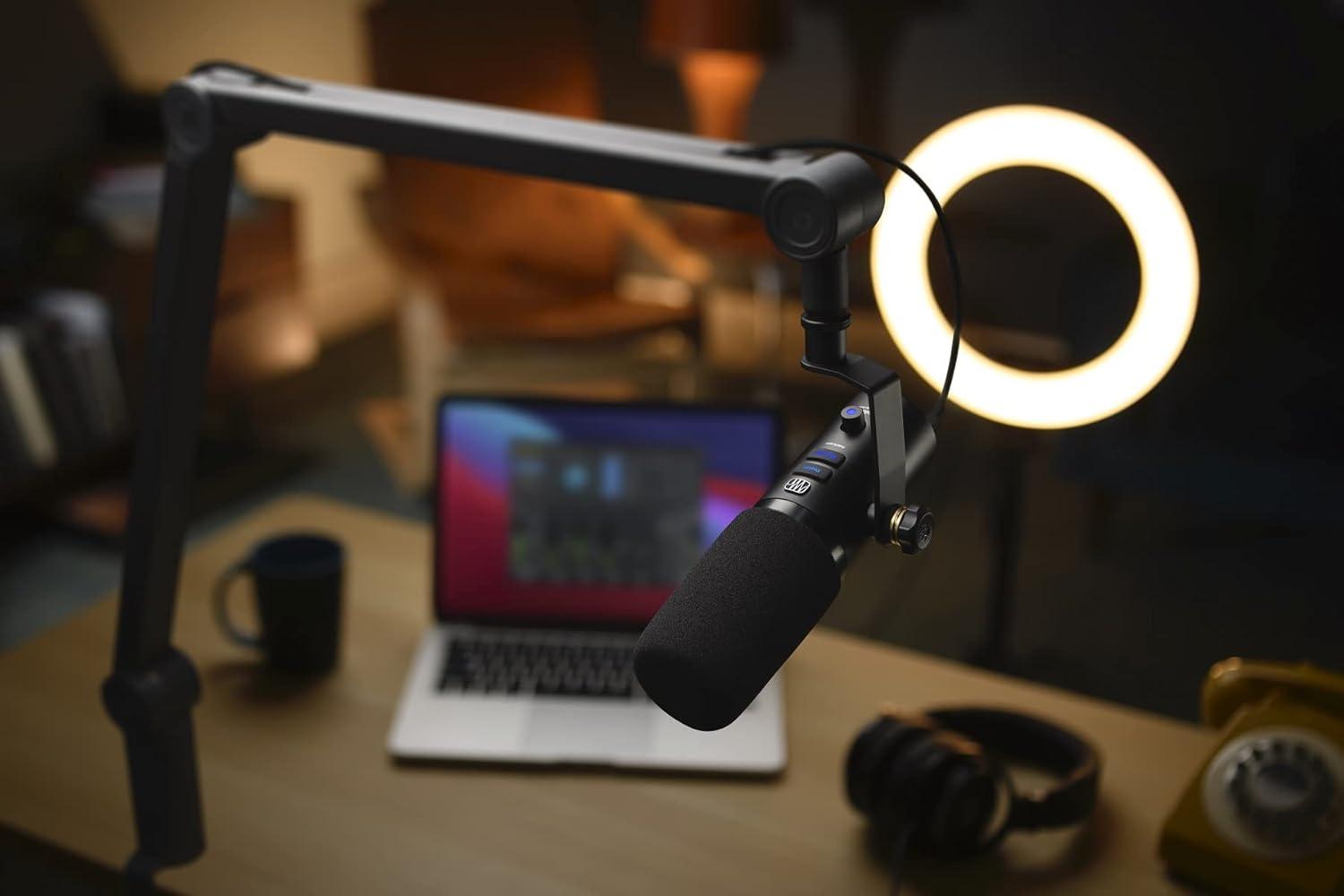 imagePreSonus Revelator Dynamic USB Microphone for recording podcasts and streaming with onboard effects and easytouse presets plus a builtin mixer and Studio One DAW Recording SoftwareRevelator USBC Dynamic Mic