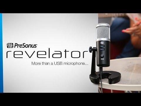imagePreSonus Revelator Dynamic USB Microphone for recording podcasts and streaming with onboard effects and easytouse presets plus a builtin mixer and Studio One DAW Recording SoftwareRevelator USBC Condenser Mic