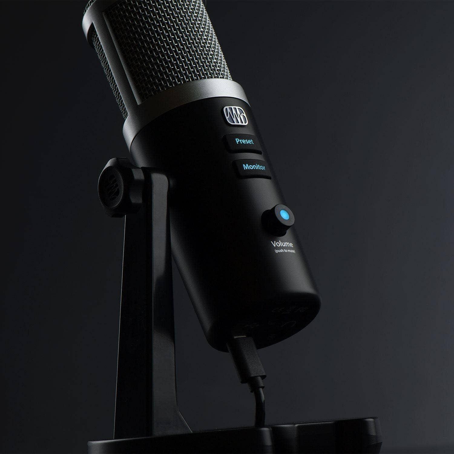 imagePreSonus Revelator Dynamic USB Microphone for recording podcasts and streaming with onboard effects and easytouse presets plus a builtin mixer and Studio One DAW Recording SoftwareRevelator USBC Condenser Mic