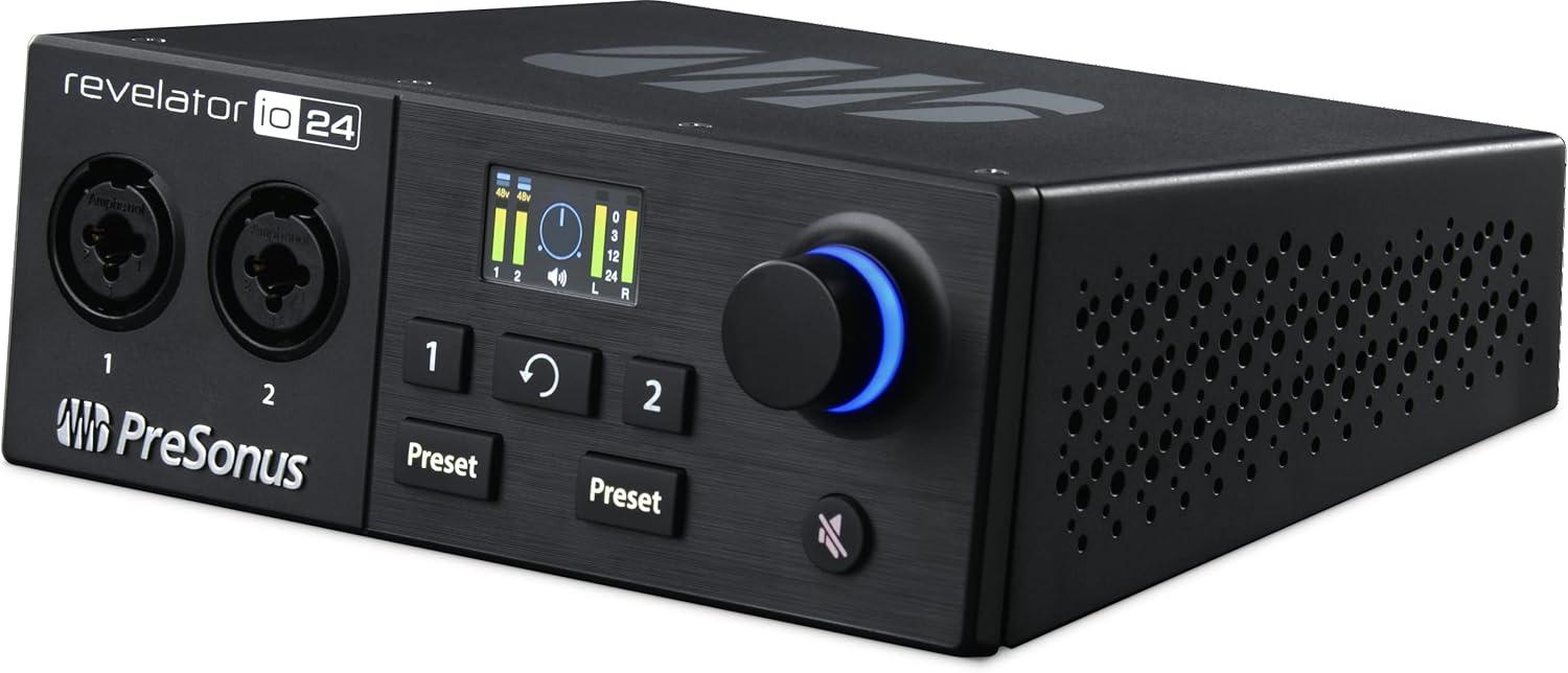 imagePreSonus Revelator io44 USBC Audio Interface for music production and streaming with builtin mixer and easytouse effects presets plus Studio One DAW Recording SoftwareRevelator io24 USBC Interface