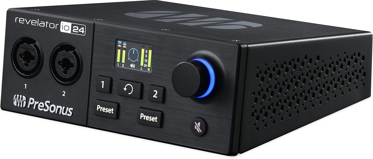 imagePreSonus Revelator io44 USBC Audio Interface for music production and streaming with builtin mixer and easytouse effects presets plus Studio One DAW Recording SoftwareRevelator io24 USBC Interface
