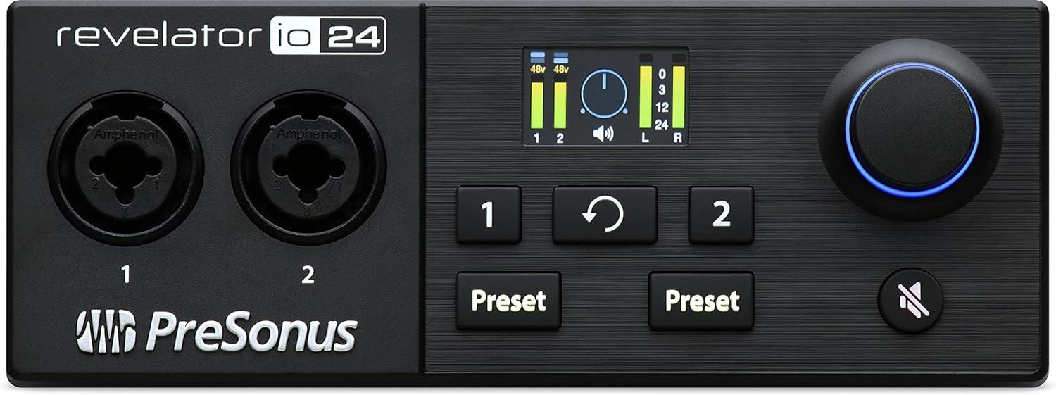 imagePreSonus Revelator io44 USBC Audio Interface for music production and streaming with builtin mixer and easytouse effects presets plus Studio One DAW Recording SoftwareRevelator io24 USBC Interface