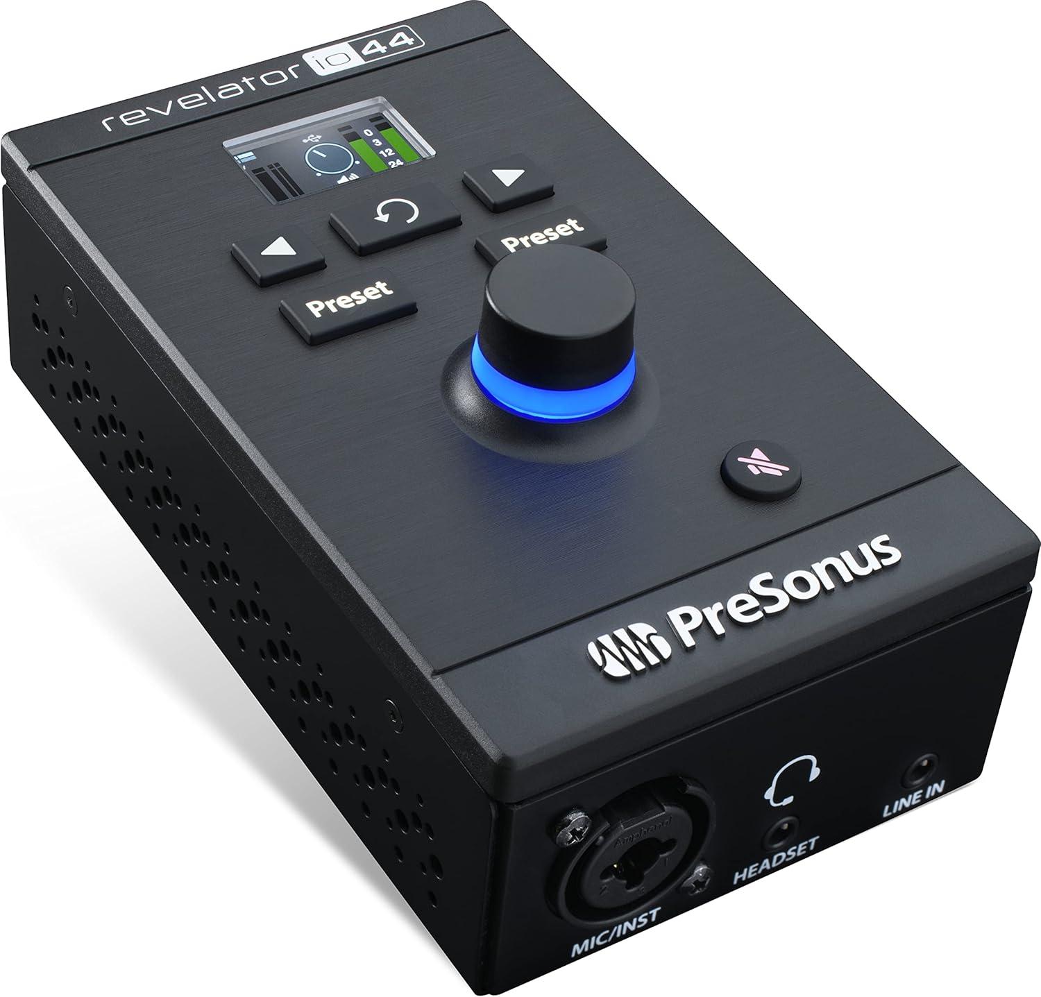 imagePreSonus Revelator io44 USBC Audio Interface for music production and streaming with builtin mixer and easytouse effects presets plus Studio One DAW Recording SoftwareRevelator io44 USBC Interface