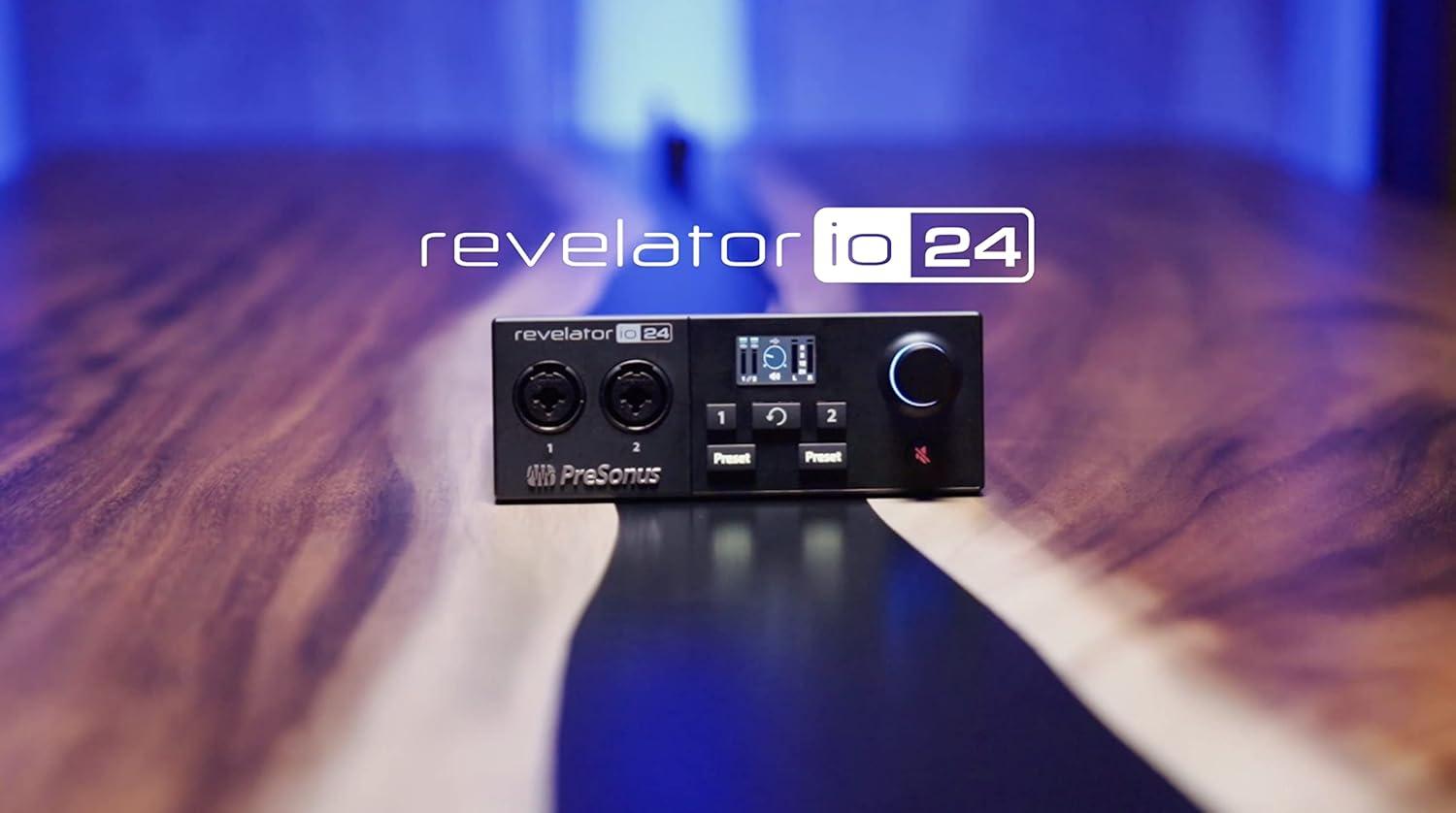 imagePreSonus Revelator io44 USBC Audio Interface for music production and streaming with builtin mixer and easytouse effects presets plus Studio One DAW Recording SoftwareRevelator io24 USBC Interface