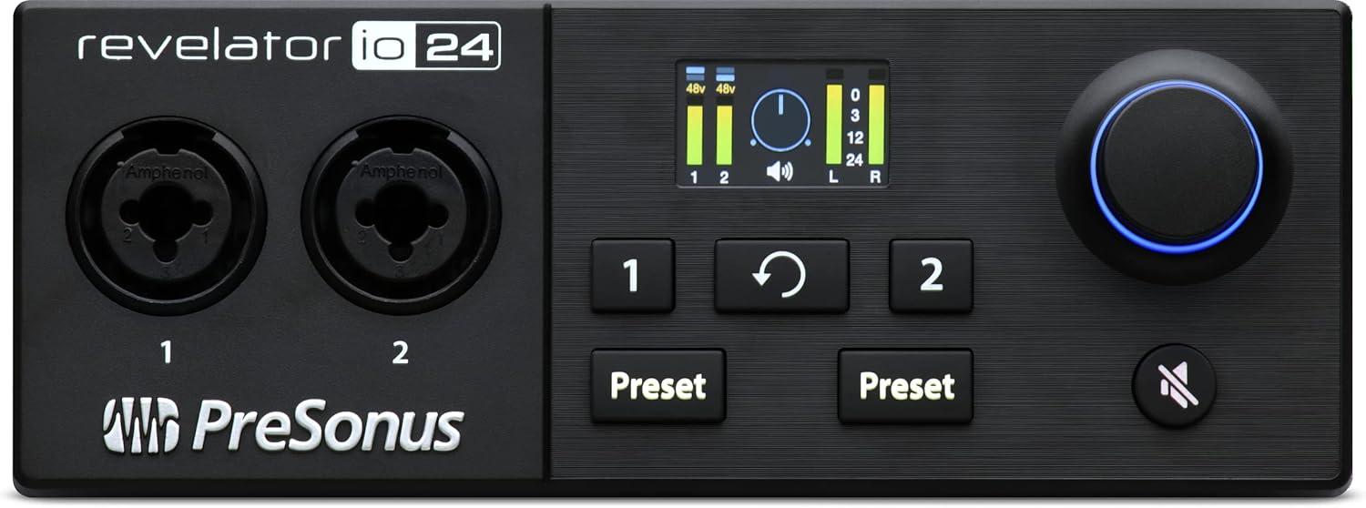 imagePreSonus Revelator io44 USBC Audio Interface for music production and streaming with builtin mixer and easytouse effects presets plus Studio One DAW Recording SoftwareRevelator io24 USBC Interface