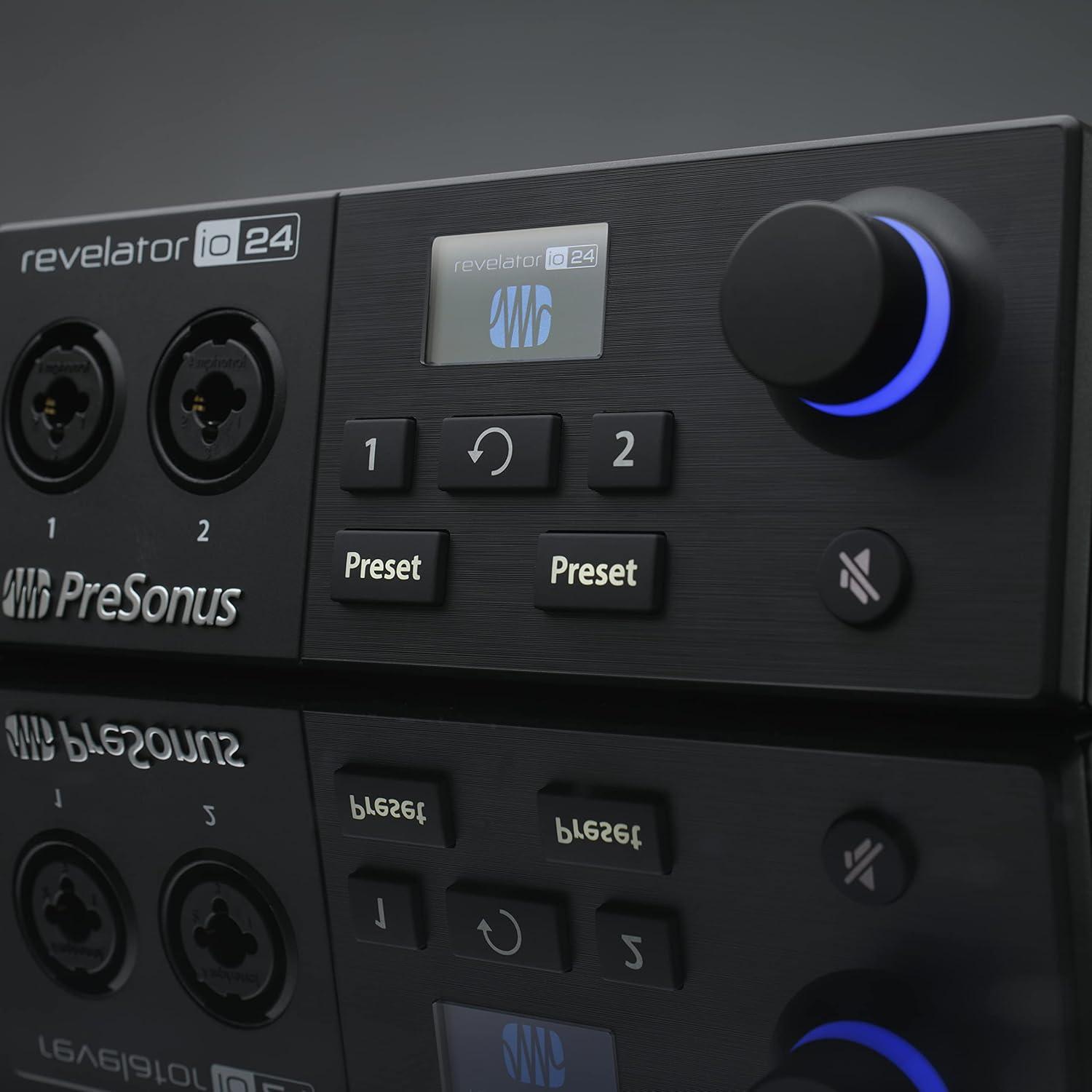 imagePreSonus Revelator io44 USBC Audio Interface for music production and streaming with builtin mixer and easytouse effects presets plus Studio One DAW Recording SoftwareRevelator io24 USBC Interface