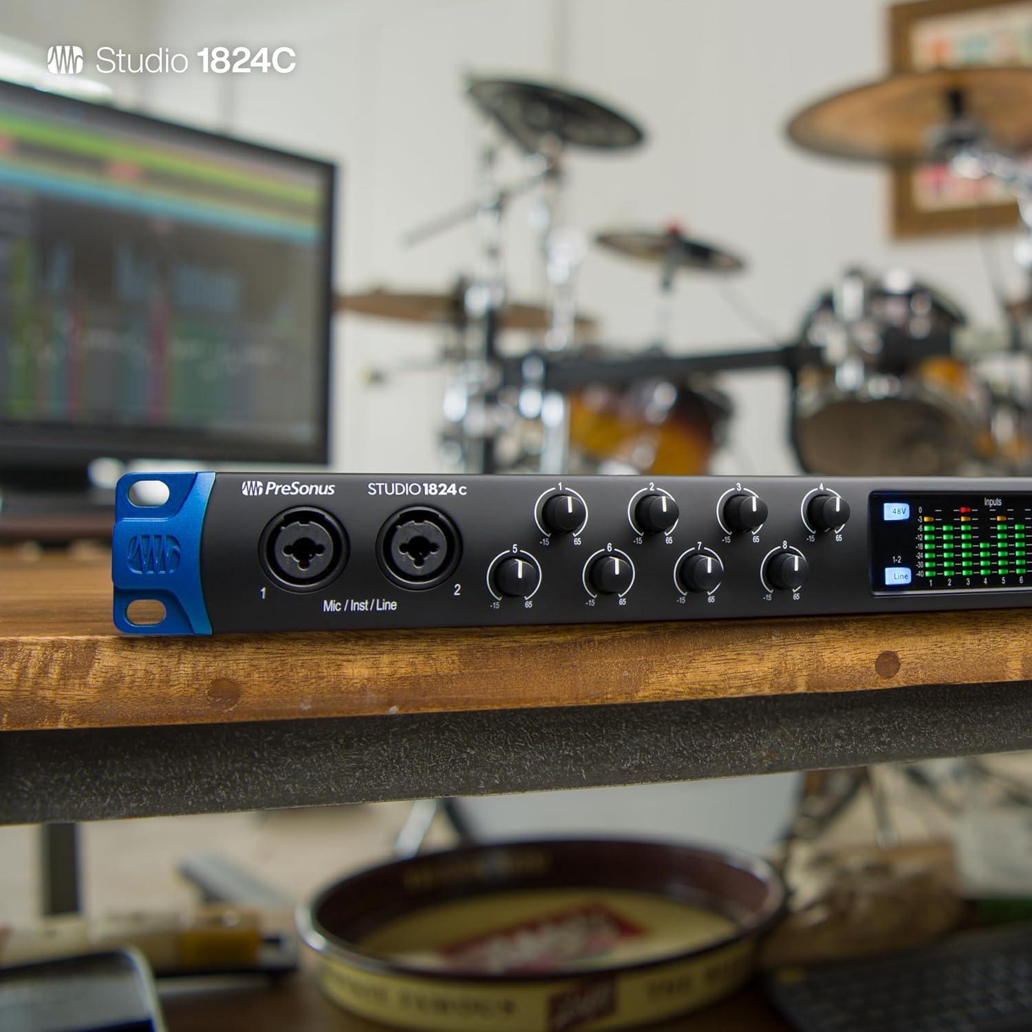 imagePreSonus Studio 1824c with Studio One Pro SoftwareStudio 1824c 4 Mic Pres10 Outs