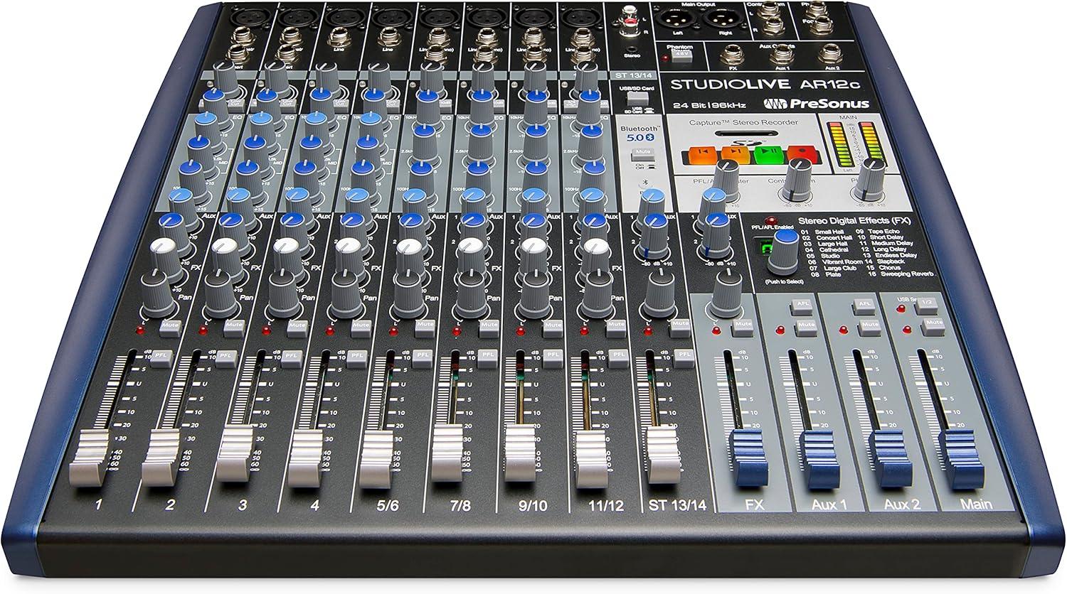 imagePreSonus StudioLive AR8c Analog Mixer with Studio One Pro Software14Channel