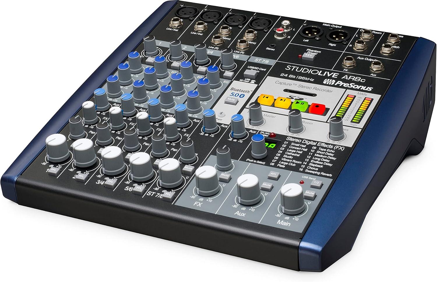 imagePreSonus StudioLive AR8c Analog Mixer with Studio One Pro Software8Channel