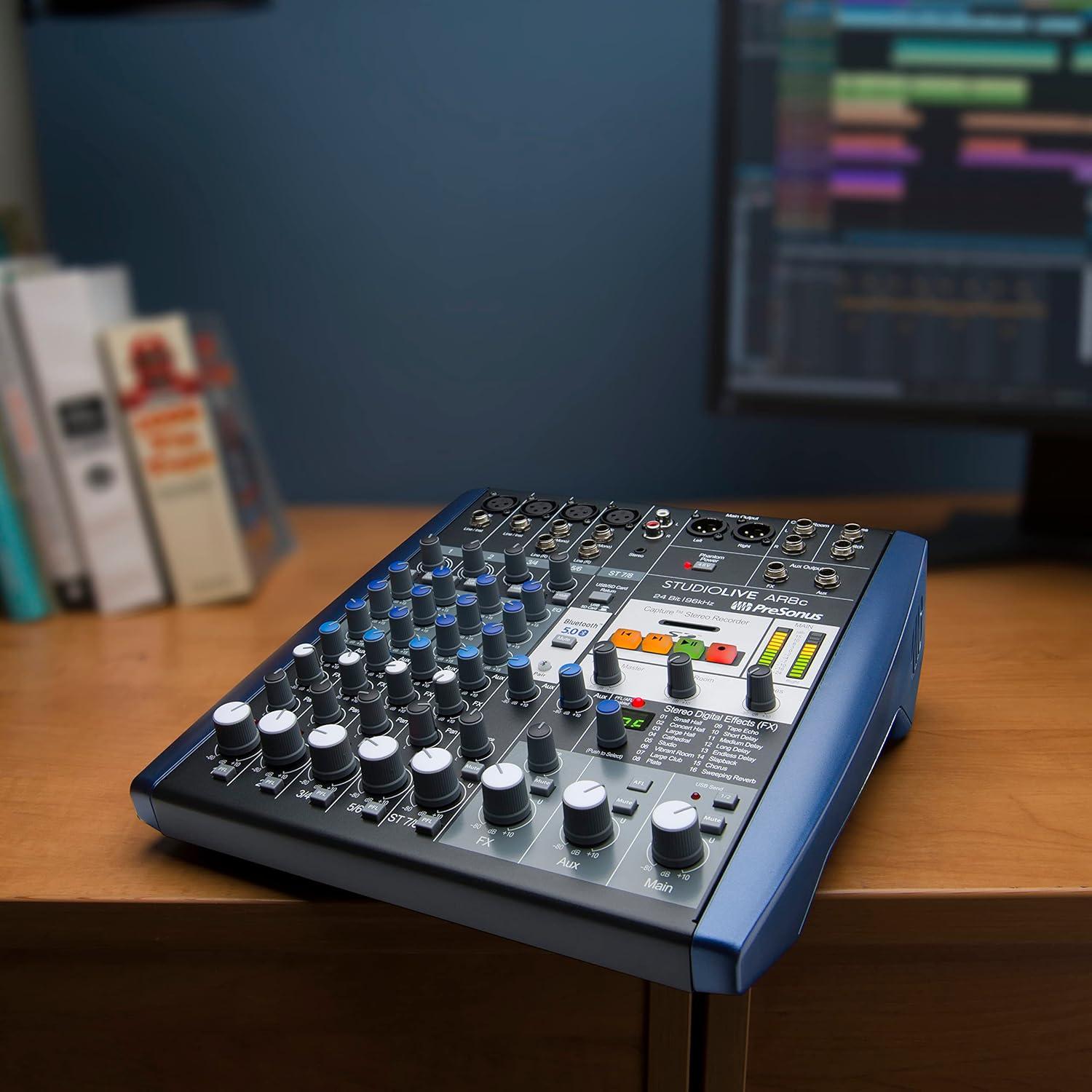 imagePreSonus StudioLive AR8c Analog Mixer with Studio One Pro Software8Channel