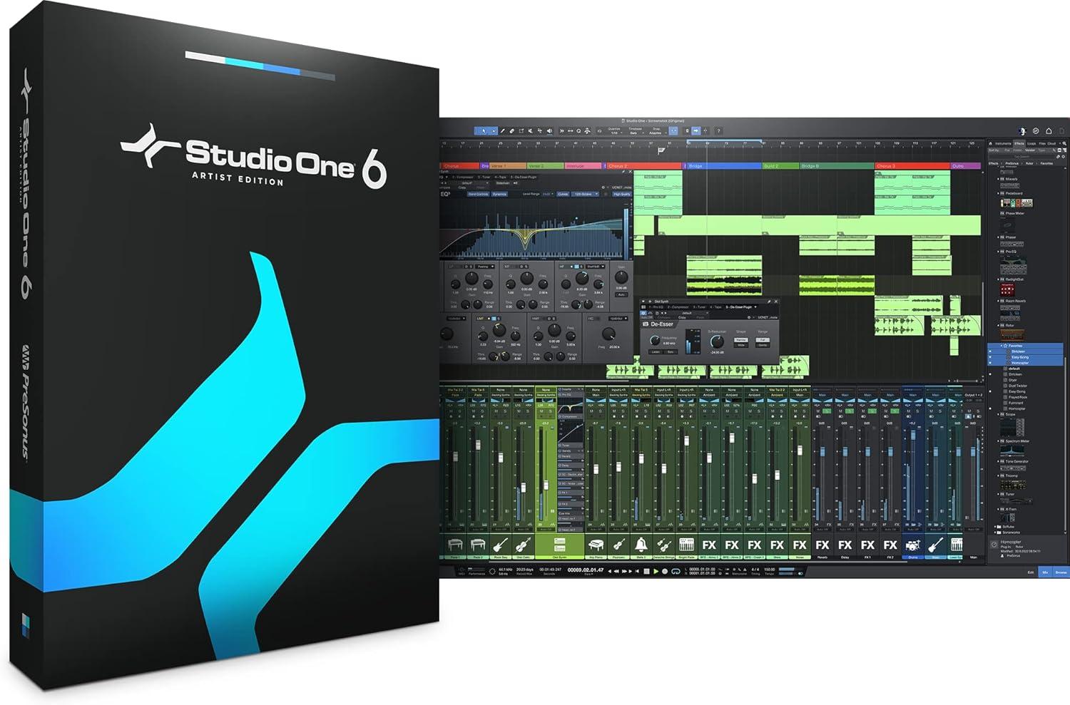 imagePreSonus ioStation 24c 2x2 192 kHz USB Audio Interface and Production Controller with Studio One Artist and Ableton Live Lite DAW Recording Software1 Fader Control Surface  New Version