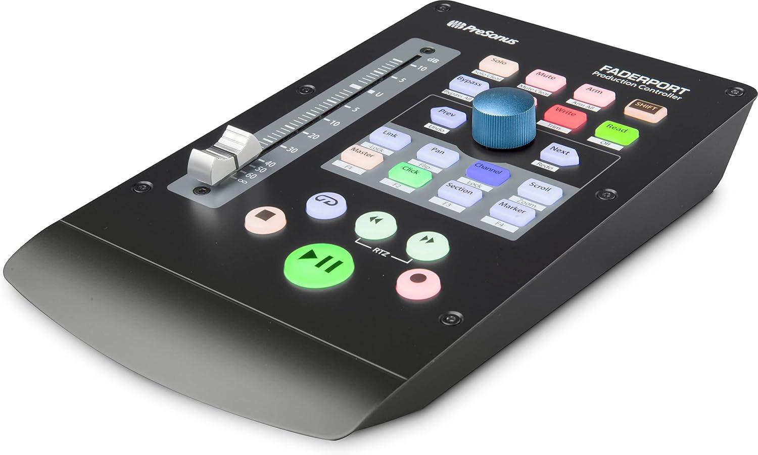 imagePreSonus ioStation 24c 2x2 192 kHz USB Audio Interface and Production Controller with Studio One Artist and Ableton Live Lite DAW Recording Software1 Fader Control Surface  New Version