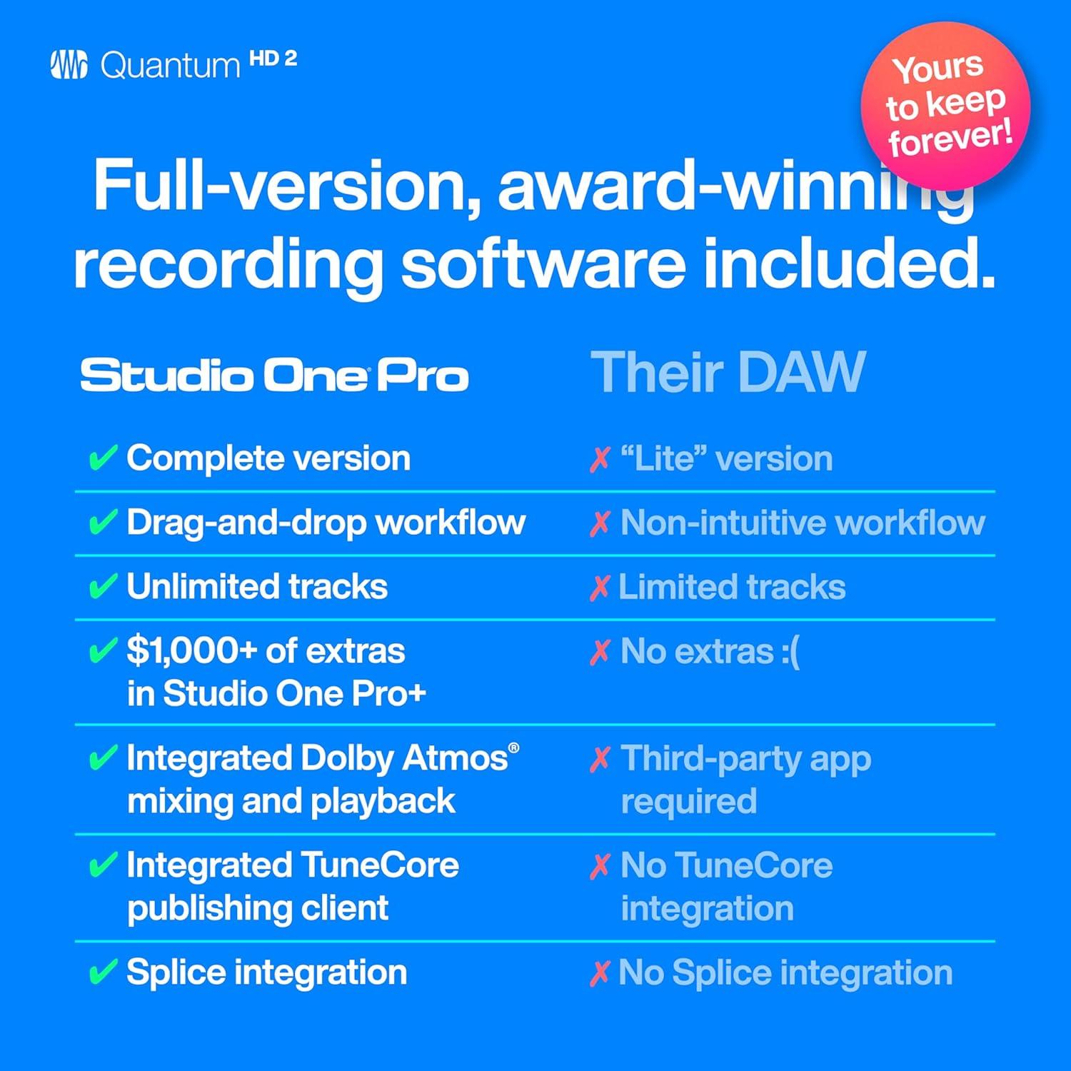 imageQuantum ES Ultimate Bundle with Studio One Pro SoftwareQuantum HD 2