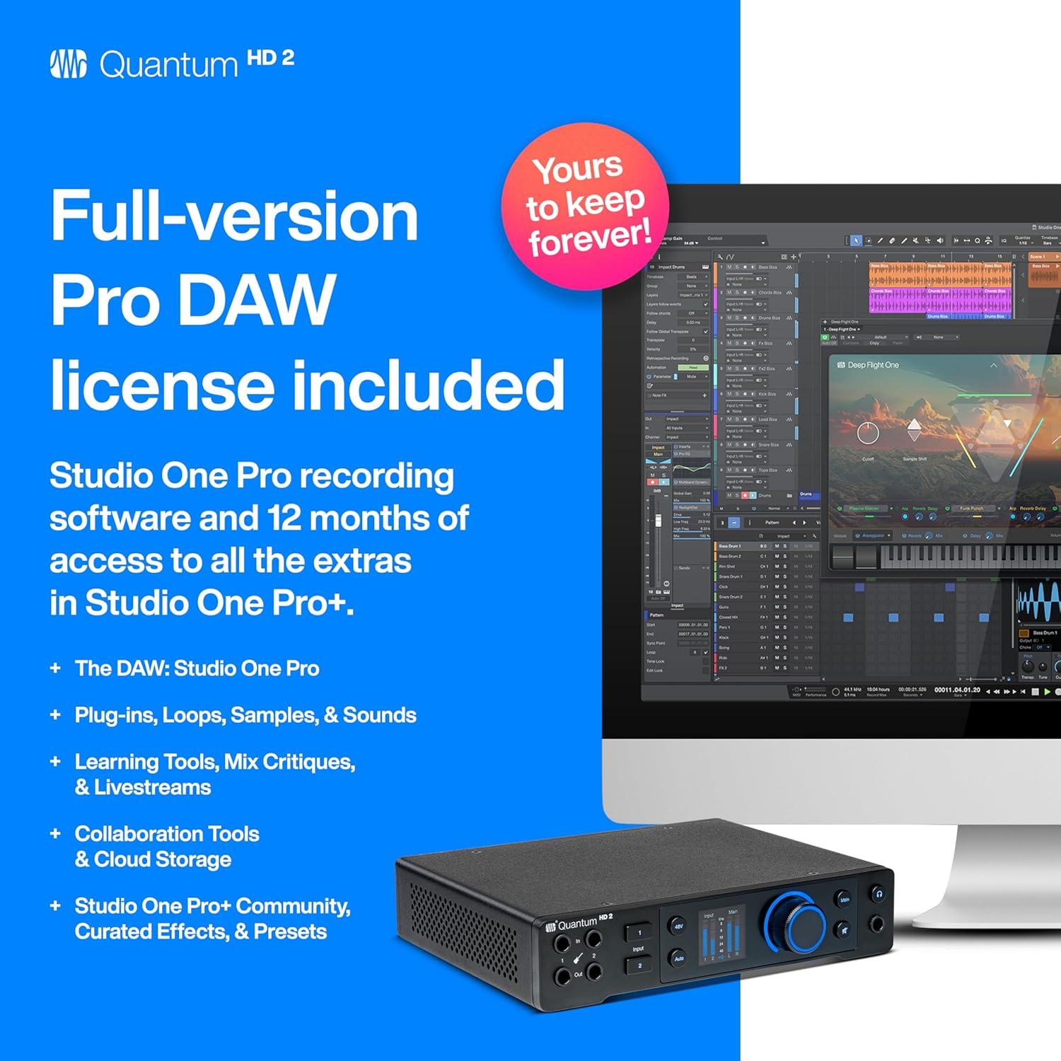 imageQuantum ES Ultimate Bundle with Studio One Pro SoftwareQuantum HD 2