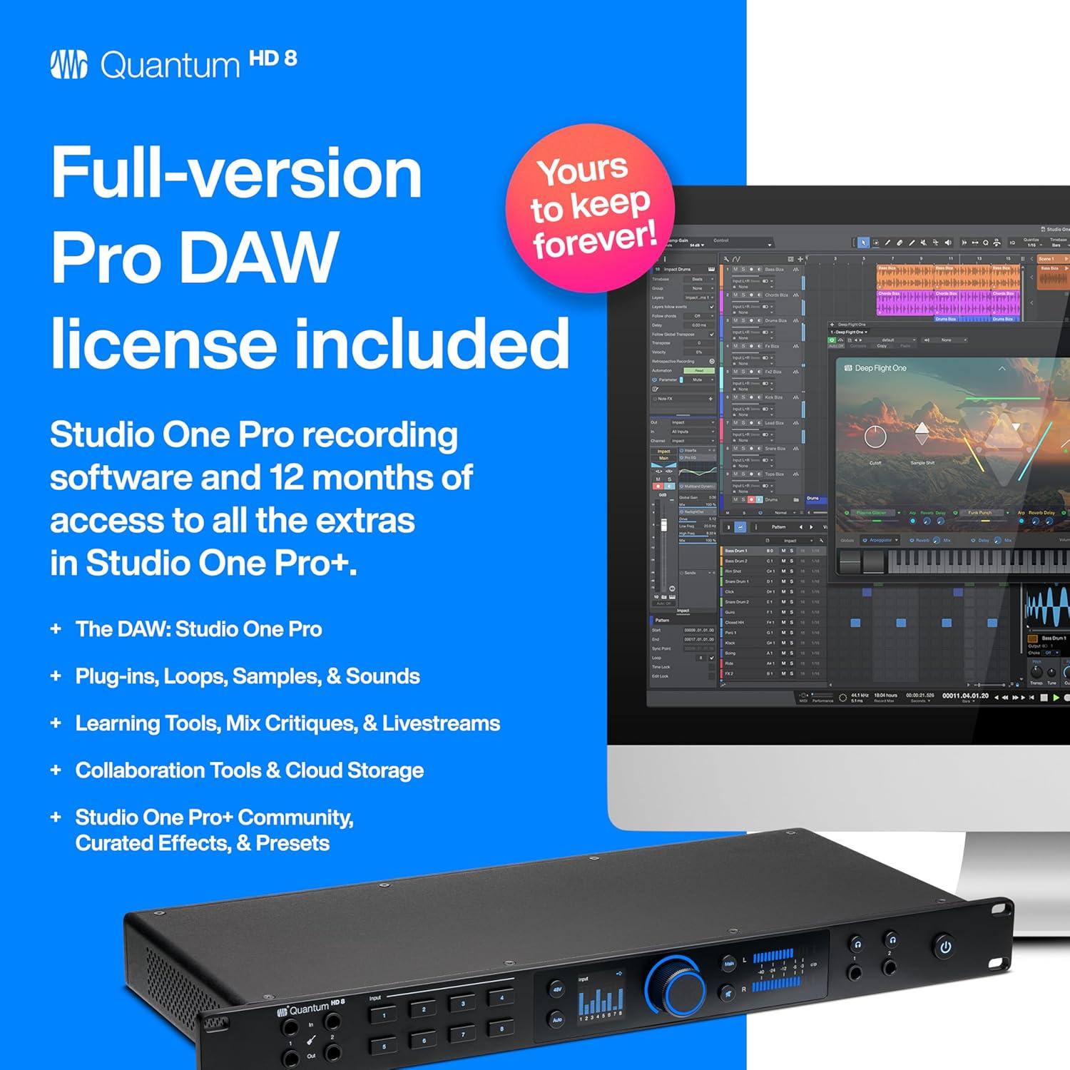 imageQuantum ES Ultimate Bundle with Studio One Pro SoftwareQuantum HD 8