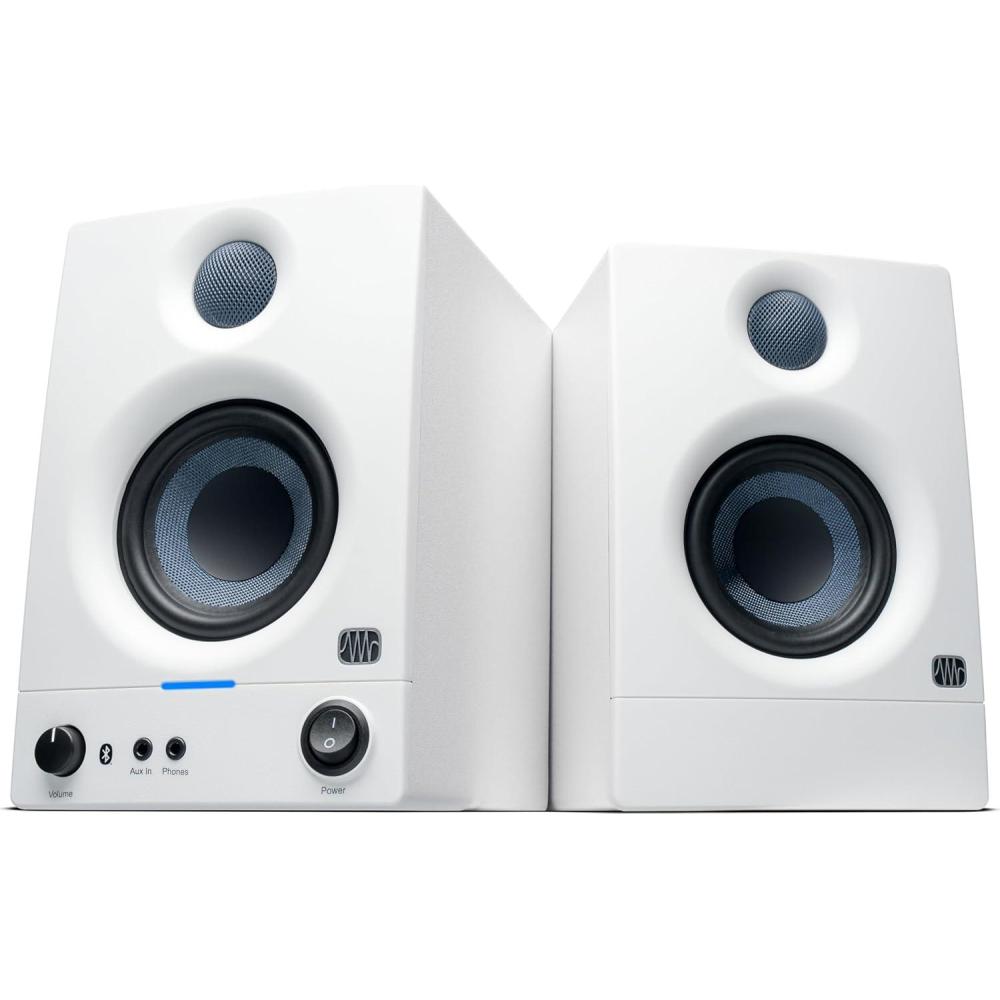 imagePreSonus Eris 35BT Studio Monitors Pair  35quot Inch Powered Speakers Bookshelf Speakers Stereo Desktop Computer Near Field Music Production Audio Mixing Recording35 BT White