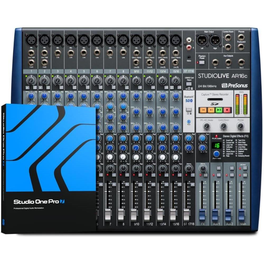 imagePreSonus StudioLive AR8c Analog Mixer with Studio One Pro Software18Channel