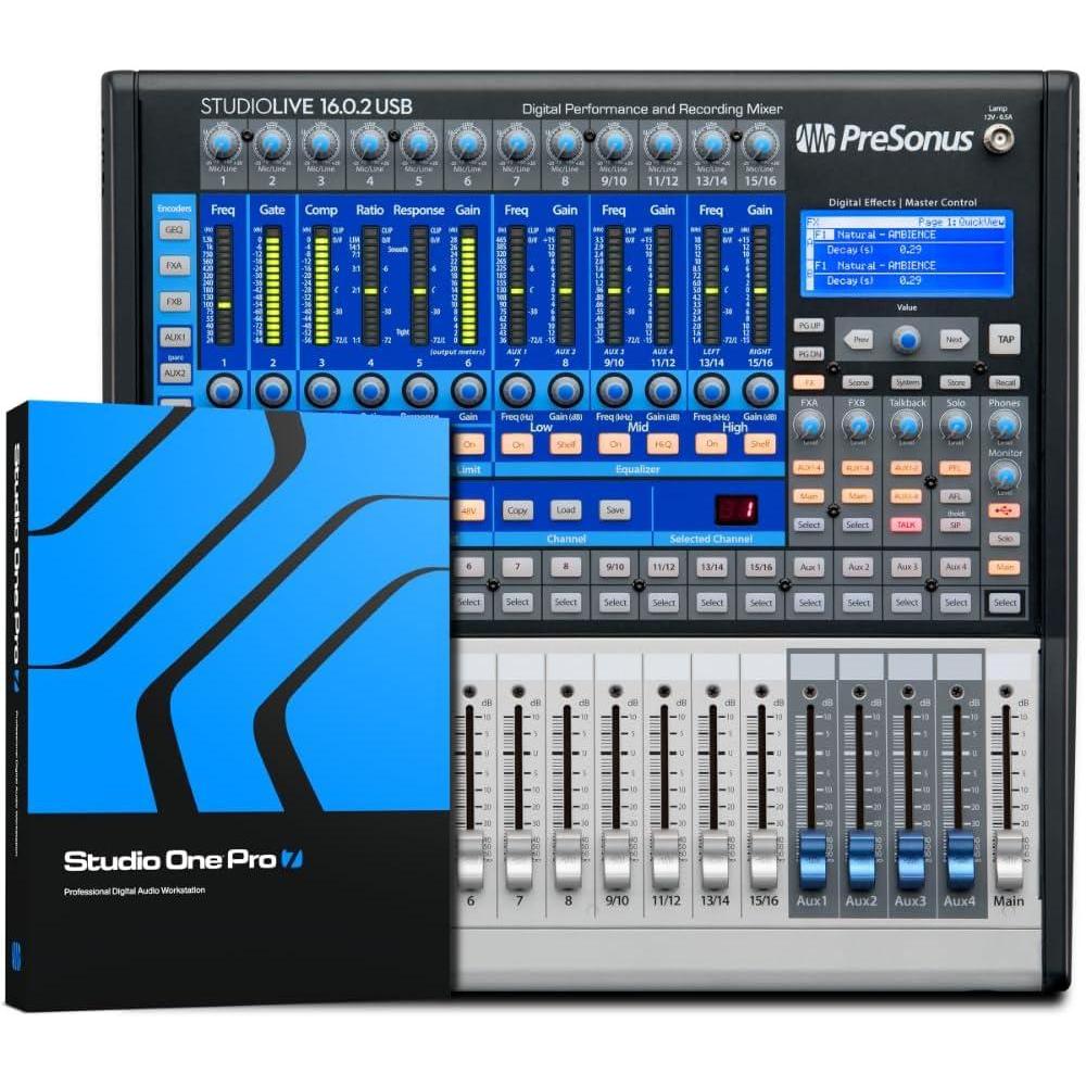 imagePreSonus StudioLive Classic 1602 USB Digital Console Mixer with Studio One Pro Software