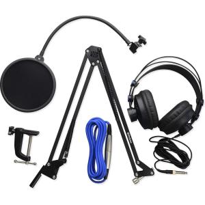 imagePreSonus Broadcast Accessory Pack with Boom Arm Pop Filter Headphones and XLR Cable for Podcasting Streaming Gaming and More