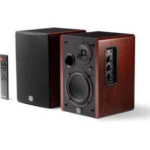 imagePreSonus Eris 35BT Studio Monitors Pair  35quot Inch Powered Speakers Bookshelf Speakers Stereo Desktop Computer Near Field Music Production Audio Mixing Recording4 Woodgrain
