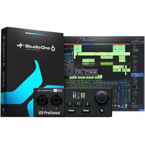imagePreSonus Revelator io44 USBC Audio Interface for music production and streaming with builtin mixer and easytouse effects presets plus Studio One DAW Recording SoftwareRevelator io24 USBC Interface