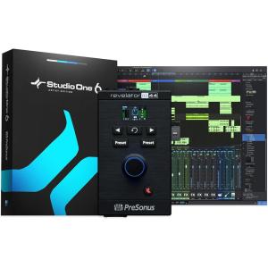 imagePreSonus Revelator io44 USBC Audio Interface for music production and streaming with builtin mixer and easytouse effects presets plus Studio One DAW Recording SoftwareRevelator io44 USBC Interface
